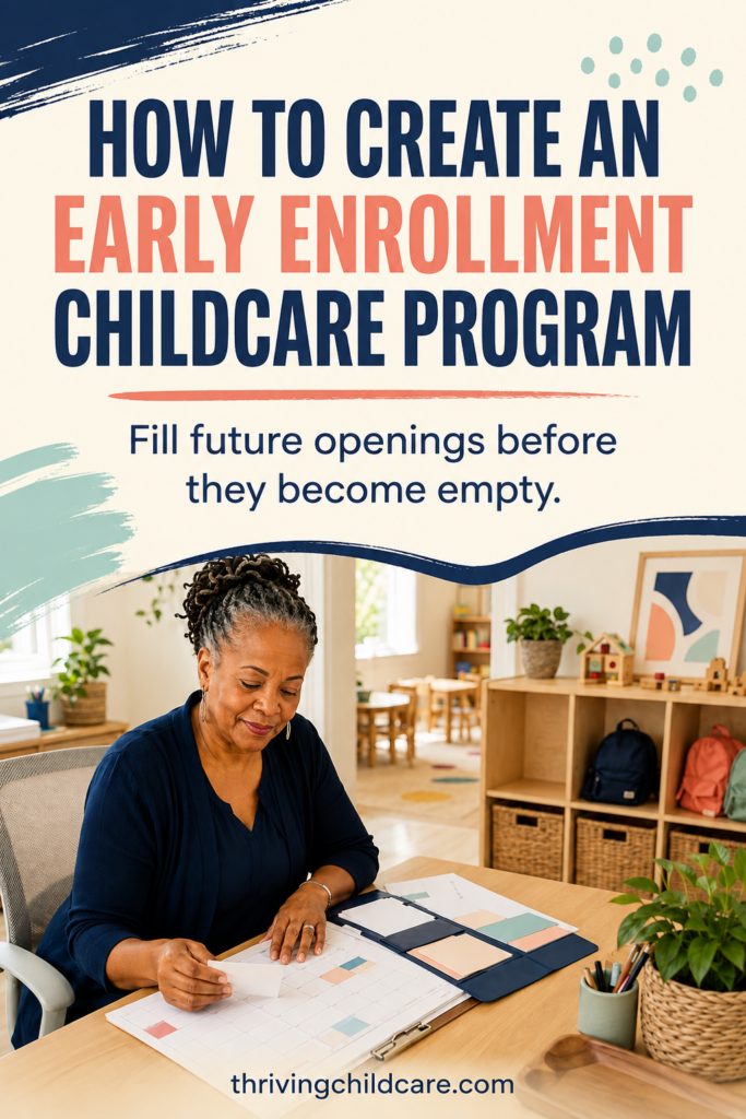 early enrollment childcare program