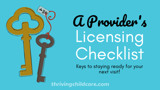 Checklist for Childcare Licensing