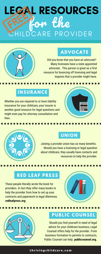 legal resources for the childcare provider