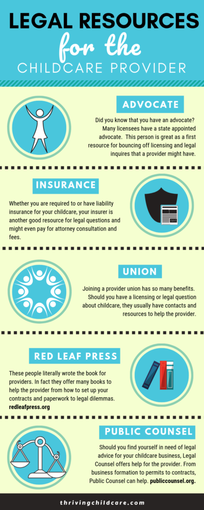 legal resources for the childcare provider