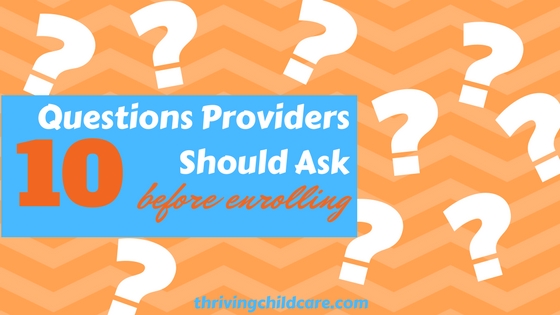 Questions Childcare Providers Should Ask