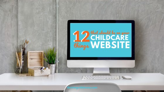 your childcare website