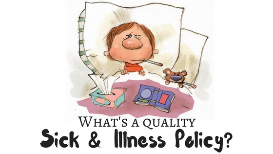 Sick and Illness Policy for Childcare