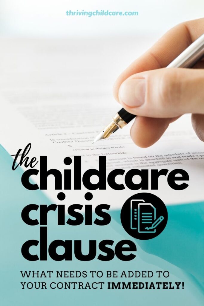childcare crisis clause