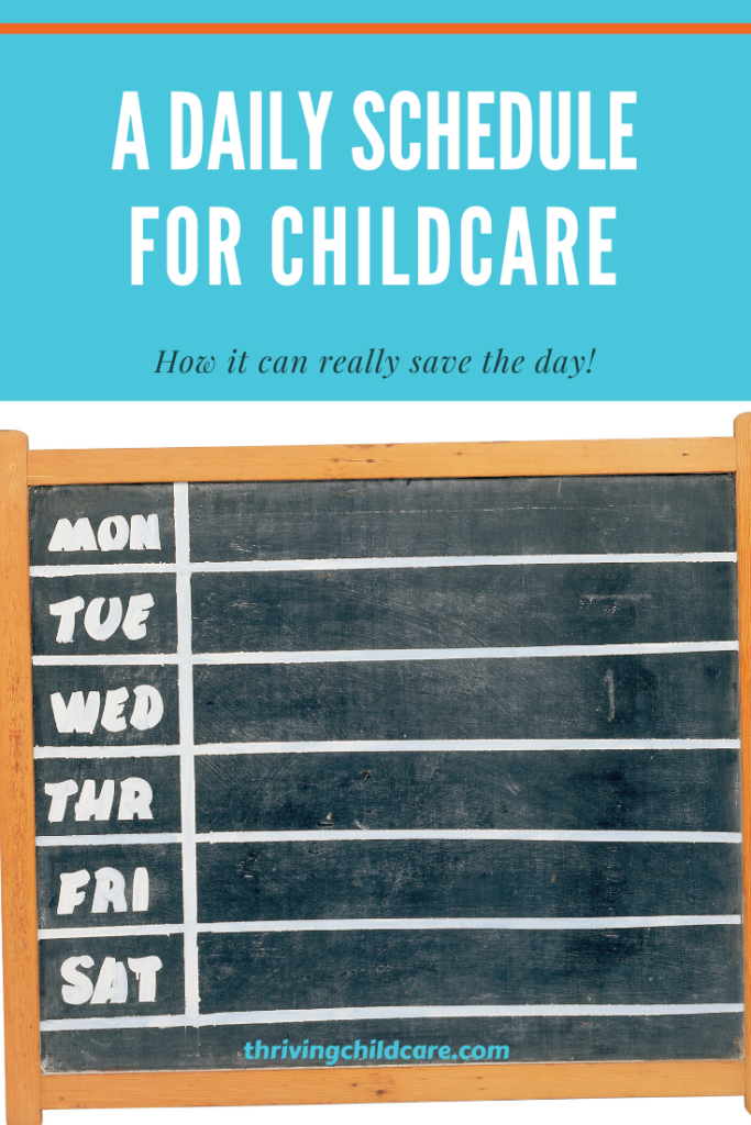 daily schedule for childcare