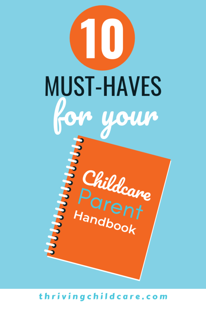 child care handbook