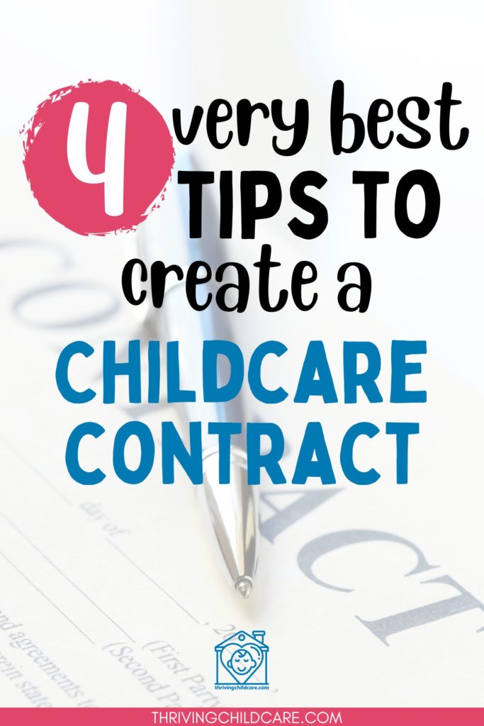creating your childcare contract