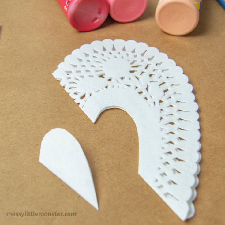 Image for Paper Doily Heart Craft - wall worthy heart art!