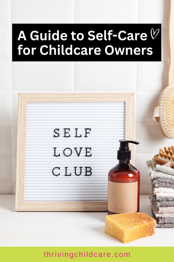 Self-Care for Childcare Providers