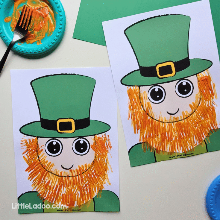 Image for Fork Painted Leprechaun Craft