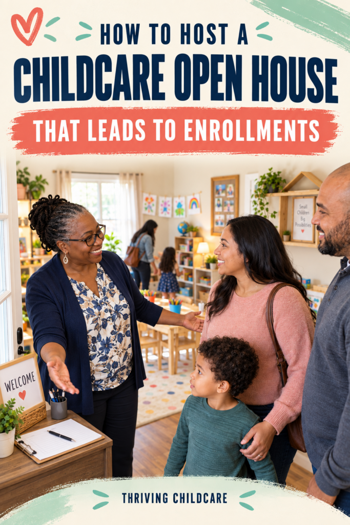 How to host a childcare open house