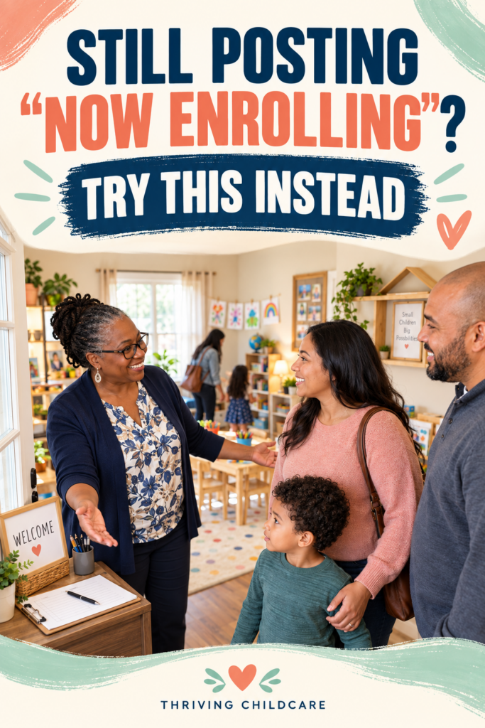 How to host a childcare open house